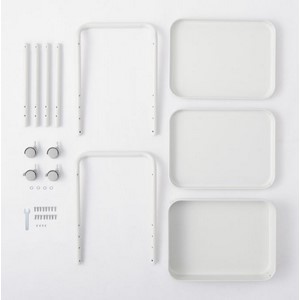 Amazon｜無印良品 スチールパイプワゴンラック 3段 82944808