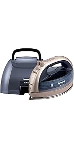 Amazon | パナソニック コードレススチームアイロン ブルー NI