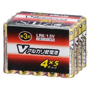 Amazon | アルカリ単3乾電池 20本 LR6/S20P/V | オーム（OHM