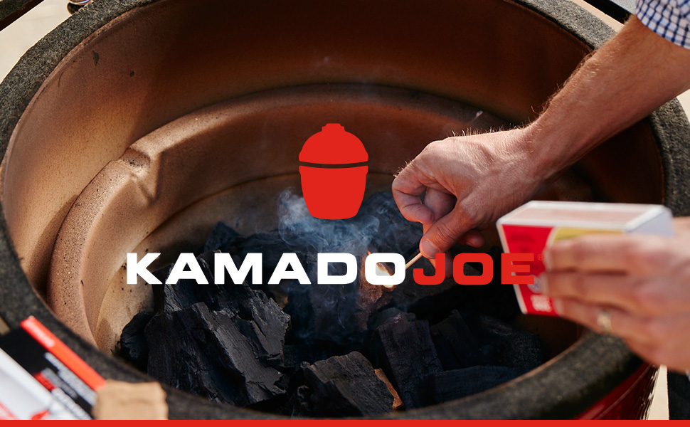 Kamado Joe Classic Joe II 18" Charcoal Grill (Blaze Red) + KamadoJoe