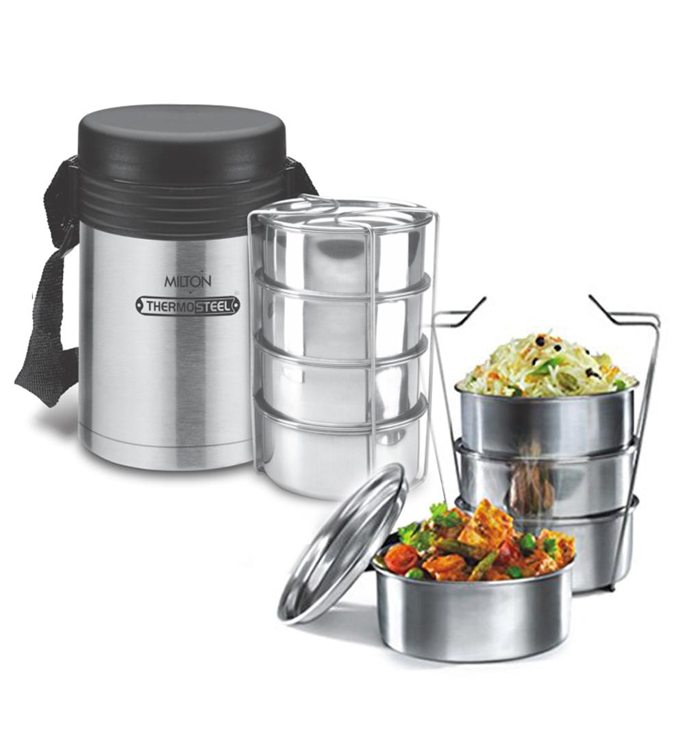 Buy Milton Tuscany4 Tiffin, Silver Online at Low Prices in India