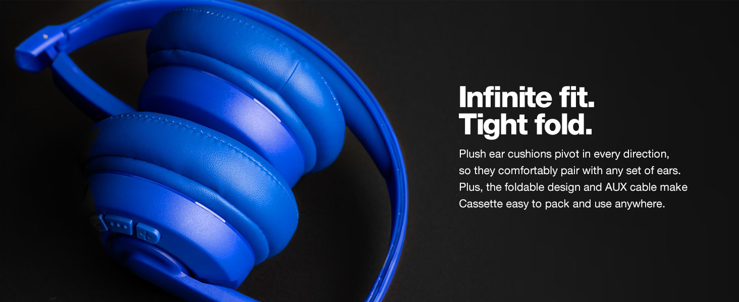 Skullcandy Cassette OnEar Wireless Headphones, 22 Hr Battery