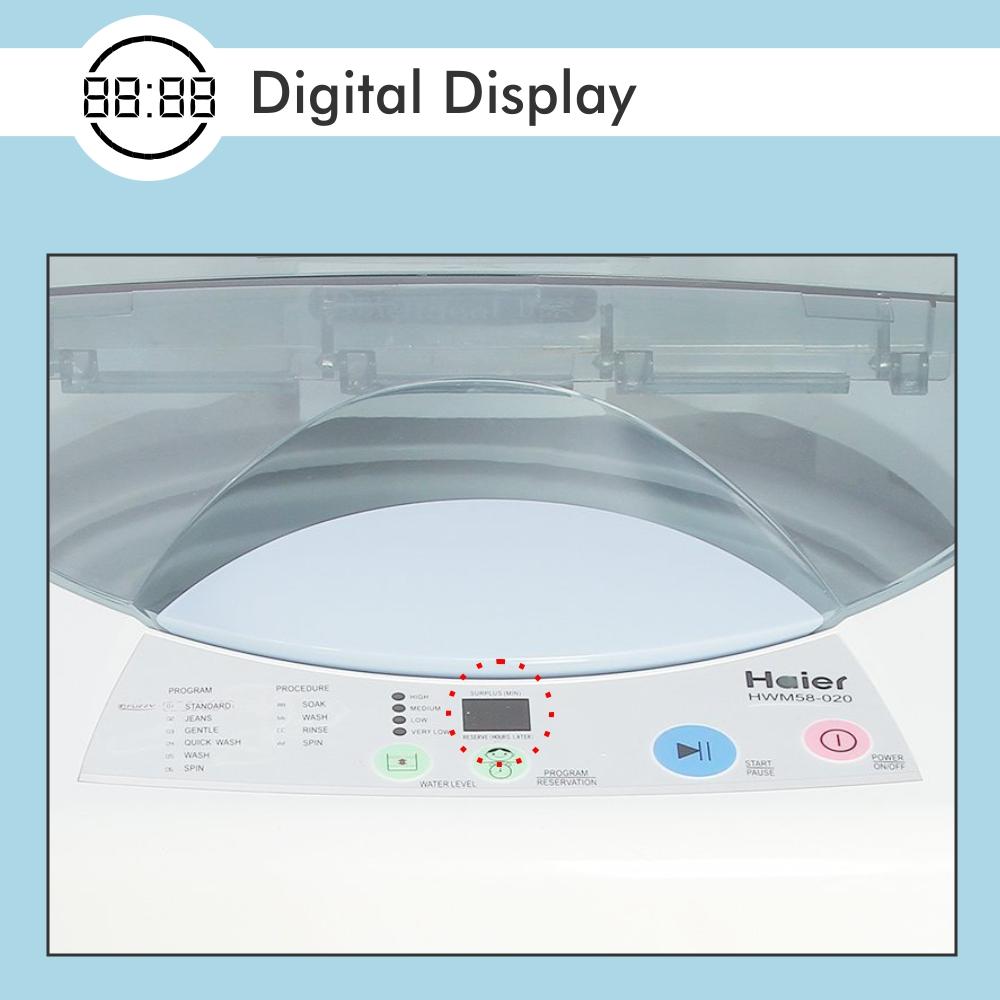 Haier 5.8 kg FullyAutomatic Top Loading Washing Machine (HWM58020