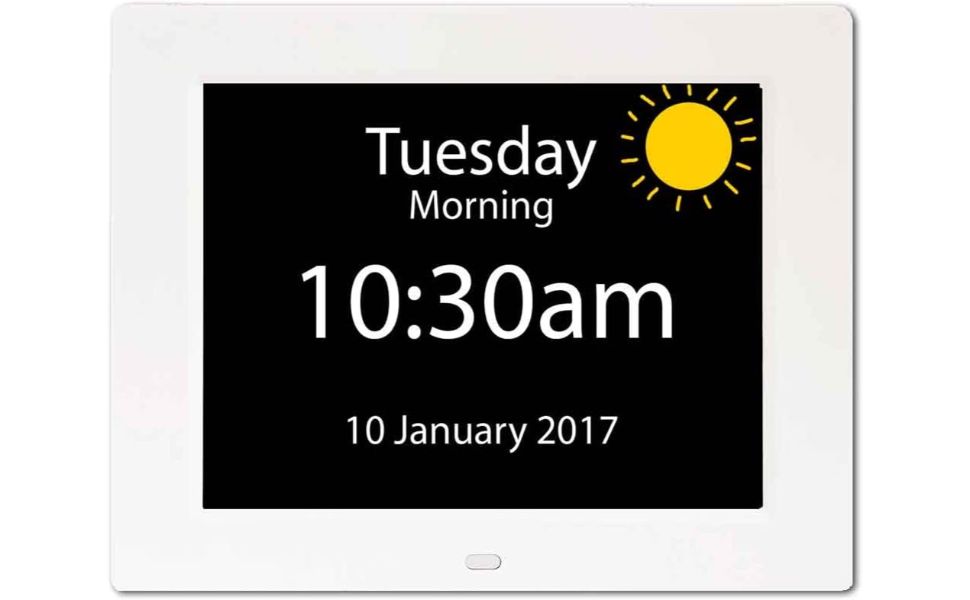 NRS Healthcare Rosebud Reminder Dementia Clock Amazon.co.uk Health
