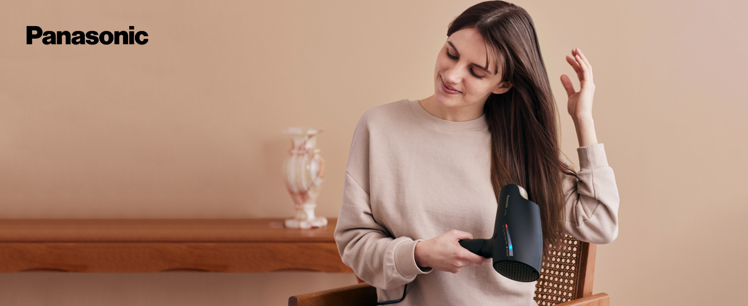 Panasonic Advanced Folding Hair Dryer with Diffuser, Nanoe & Double