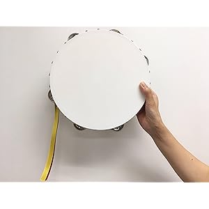 Amazon.co.jp: 野上木工 ヤマヨ タンバリン 24cm クリア（木目