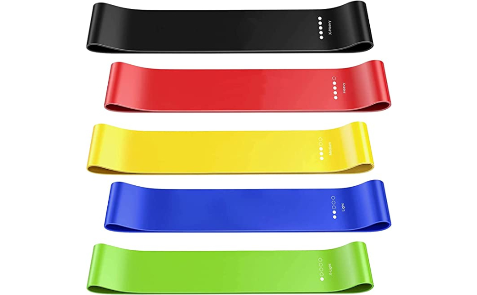 SportQ 5PCS 100 original Latex Resistance Band fitness bands Latex Gym