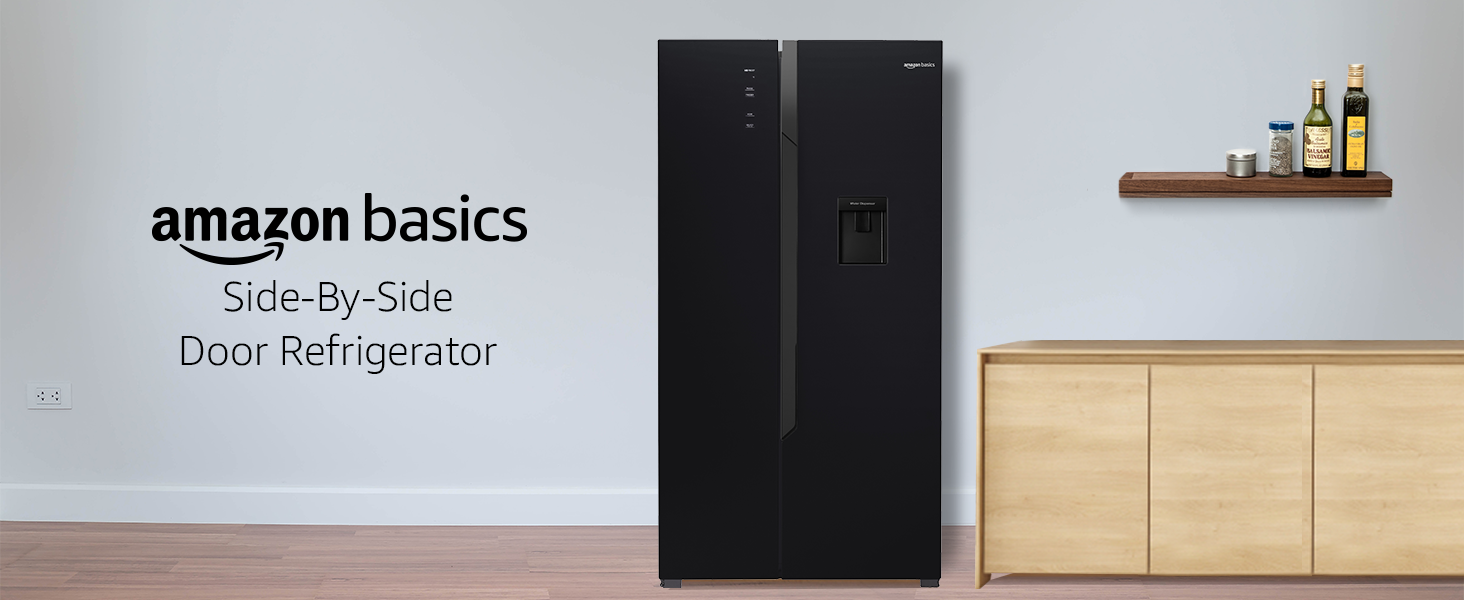 AmazonBasics 564 L Inverter FrostFree SidebySide Refrigerator with