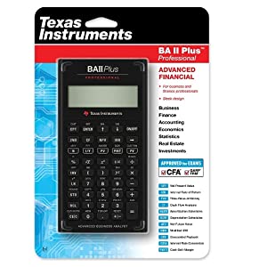 Calcolatrice Finanziaria Texas Instruments BA II+ PRO - Per Professionisti Con Custodia