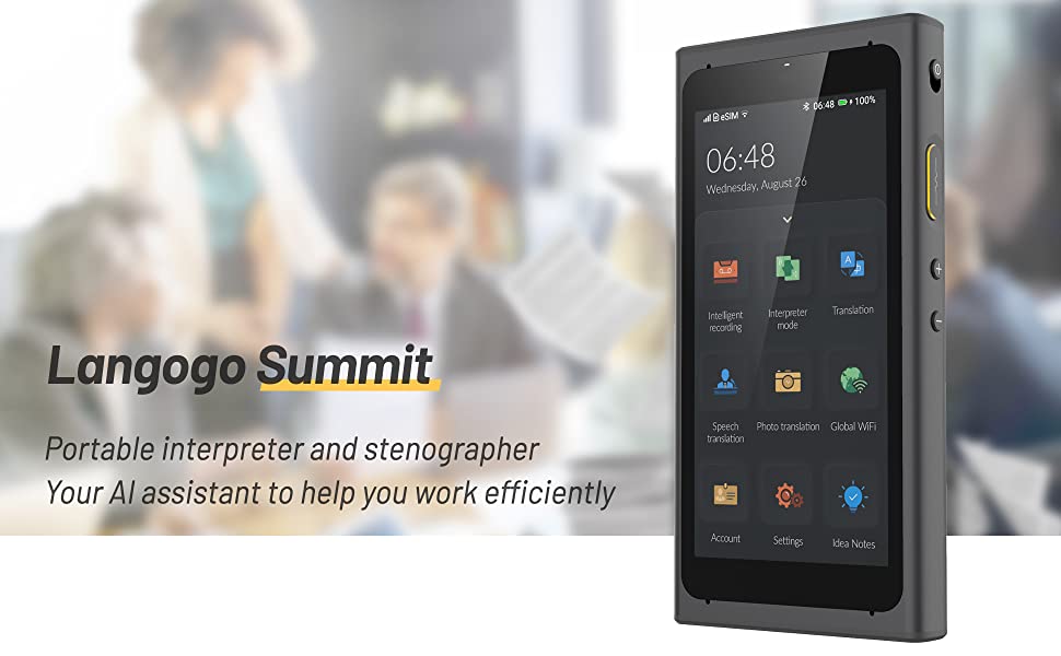 Langogo　Summit Langogo Summit Pro 4-in-1 Handheld Global Language