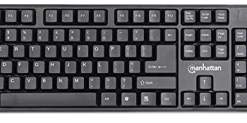 Manhattan Wireless Keyboard and Optical Mouse Set - 178990 - Black