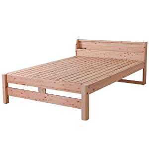 【源ベッド】コンセント付き☆セミダブル ひのき すのこベッド 楽天市場】お買い物マラソン限定｜5％OFF｜源ベッド 夜香