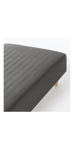 無印良品　乾きやすい　ベッド用カバー3点セット　グレーストライプ Amazon｜無印良品 乾きやすいベッド用カバー3点セット グレー