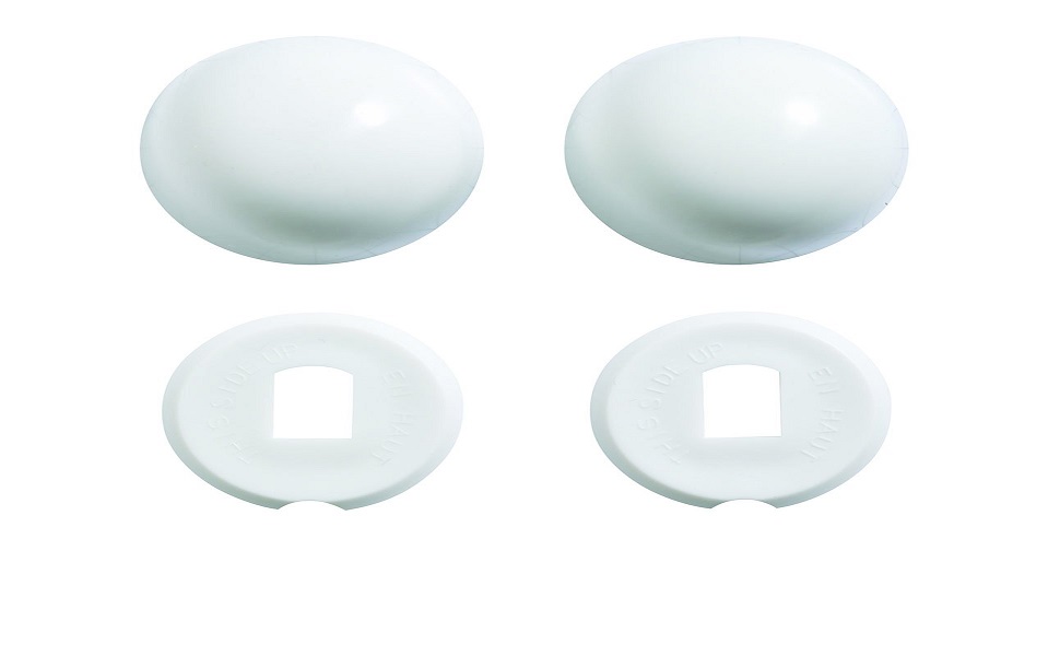 Kohler GP10130920 Bolt Caps In White for all Toilets, Toilet Repair