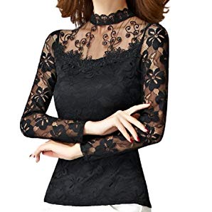 Amazon | 美シルエット オーガンジー シースルー 刺繍 レース