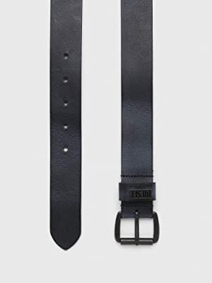 Amazon | [Diesel] (ディーゼル) メンズ ロゴプレート ベルト