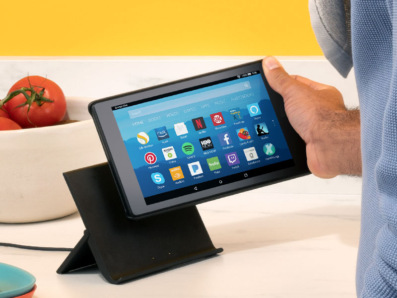 Fire HD 10 Tablet with Alexa, 10” HD Display, 32 GB, Black