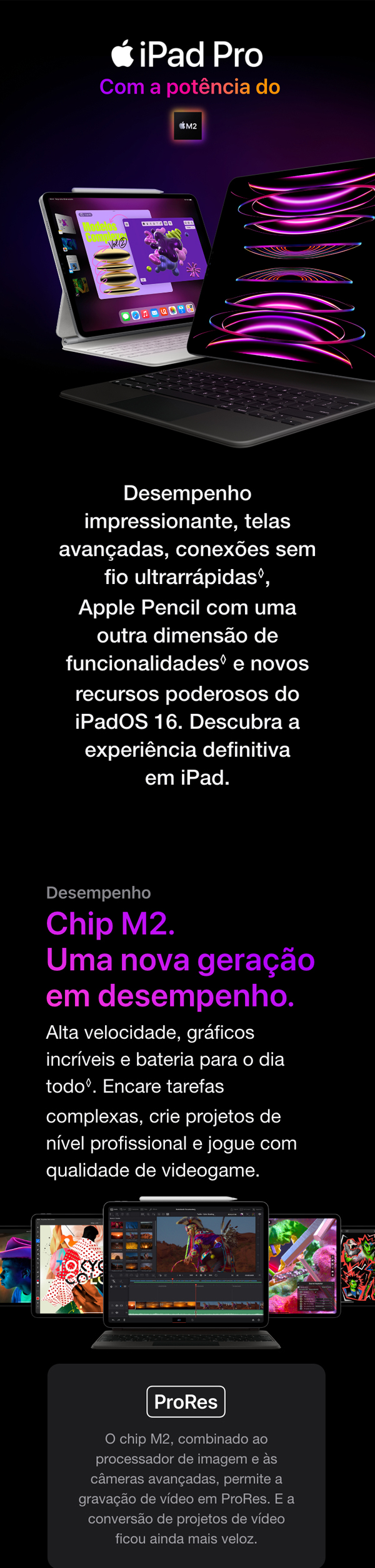 iPad pro 11インチM2 128GB(第4世代)+Pencil iPad Pro da Apple de 11 polegadas (4a geração): Com chip M2