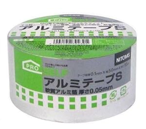 Amazon | ニトムズ アルミテープS 50mm×10m J3230 50巻入り | アルミ
