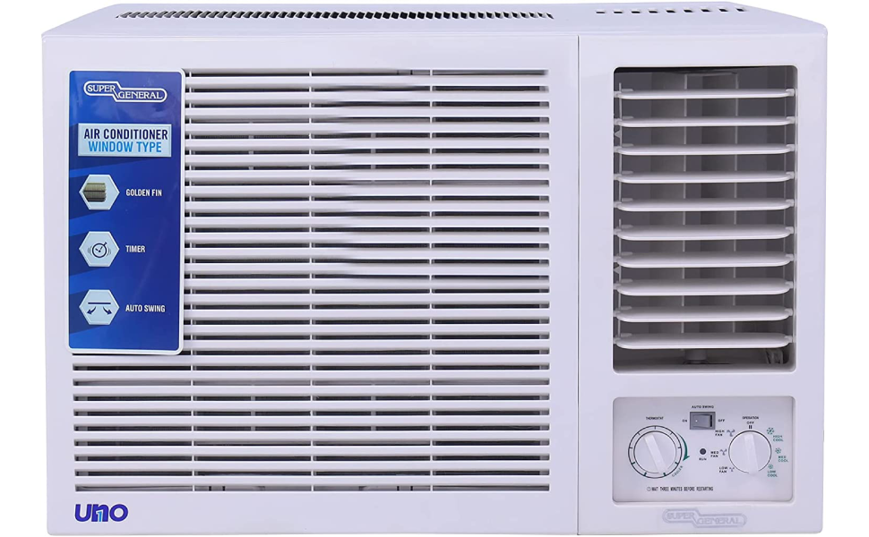 Super General 1.5 Ton 18000 BTU Window Air Conditioner with Rotary
