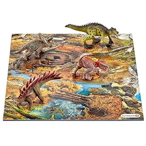 Amazon.co.jp: Schleich シュライヒ 恐竜 ミニ恐竜とジオラマ