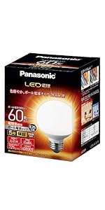 Amazon | パナソニック LED電球 EVERLEDS 電球40W相当 密閉形