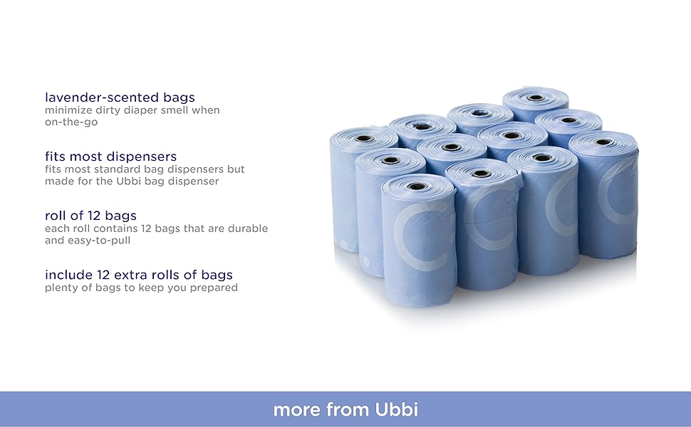 Ubbi On The Go Waste Disposal Bags Refills Value Pack, Lavender Scented Buy Online at Best