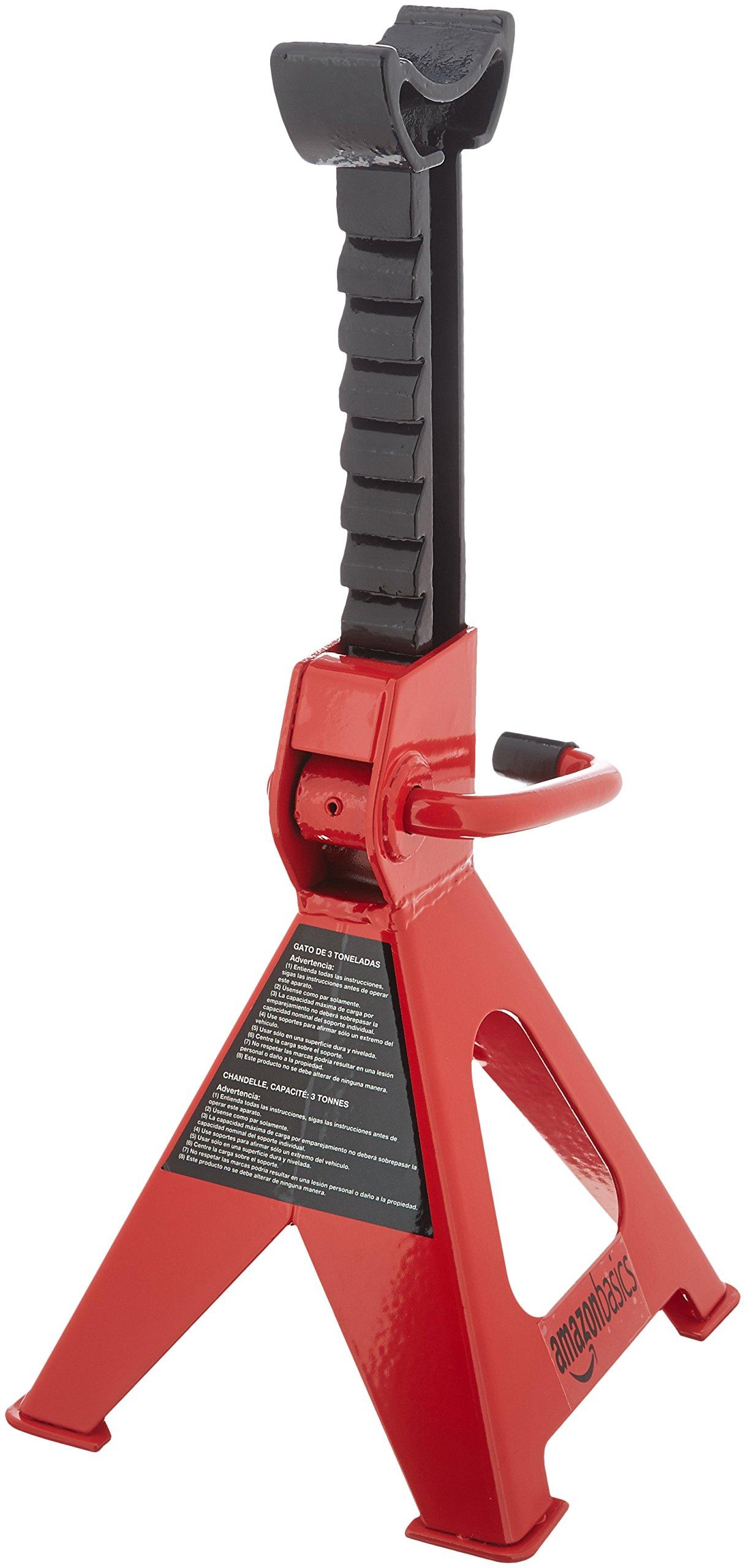 AmazonBasics Steel Jack Auto Stands, 3 Ton Capacity, 1 Pair, Jack