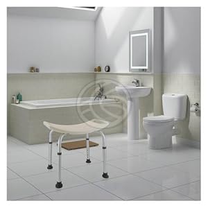 Cablematic - Taburete de Ducha ergonómico Regulable en Altura ...