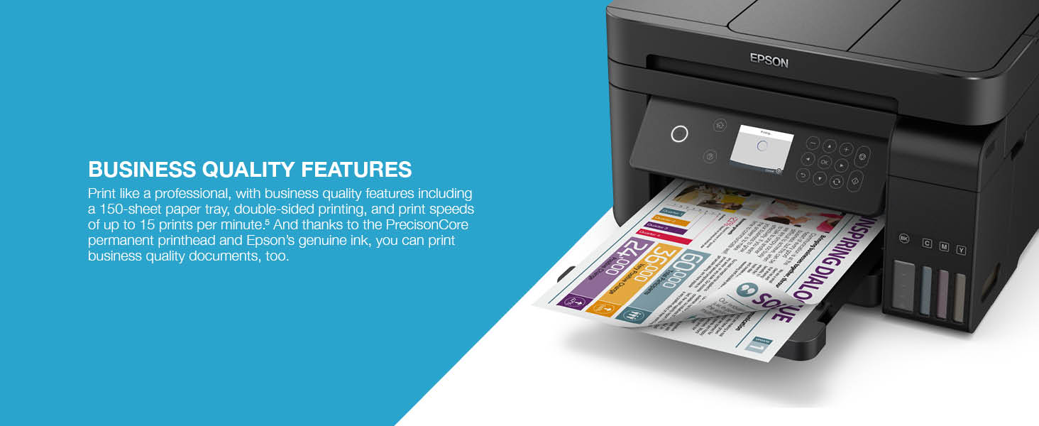 Epson Ecotank L6170 3In1 Wireless Printer With Epson'S Integrated