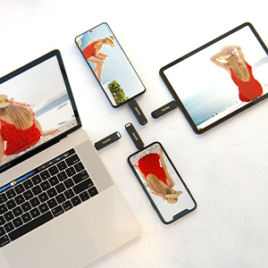 SanDisk 64GB iXpand Flash Drive Luxe for iPhone and USB Type-C Devices
