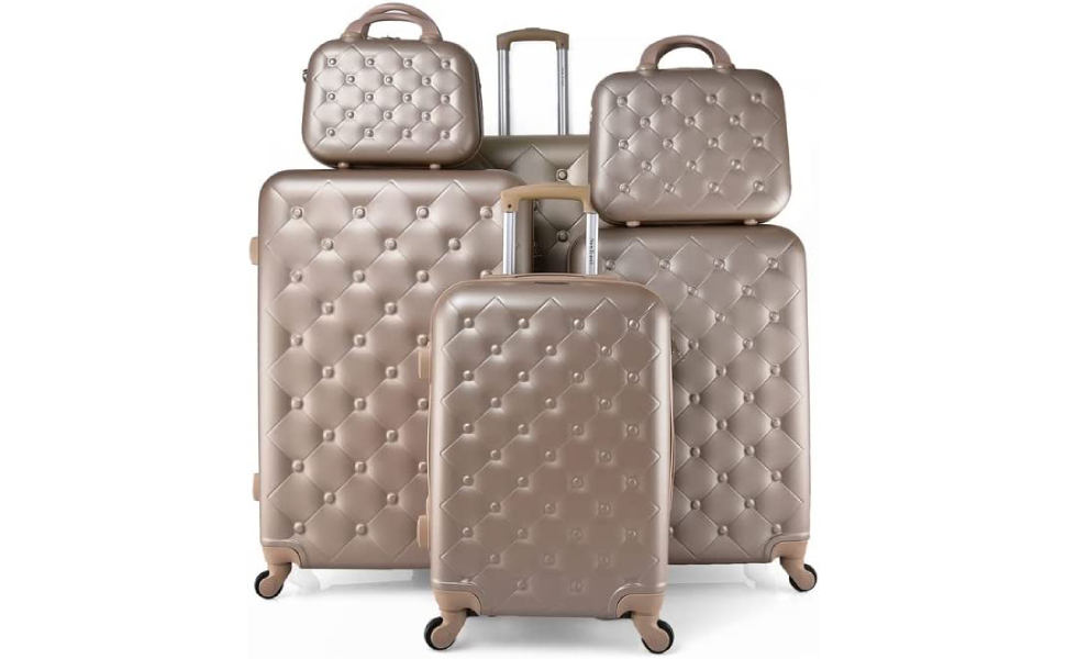 New Travel ABS Luggage Set Carry On Hand and Cabin Trolley Bags