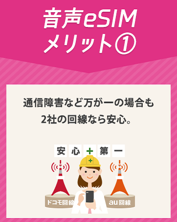 音声eSIMメリット①