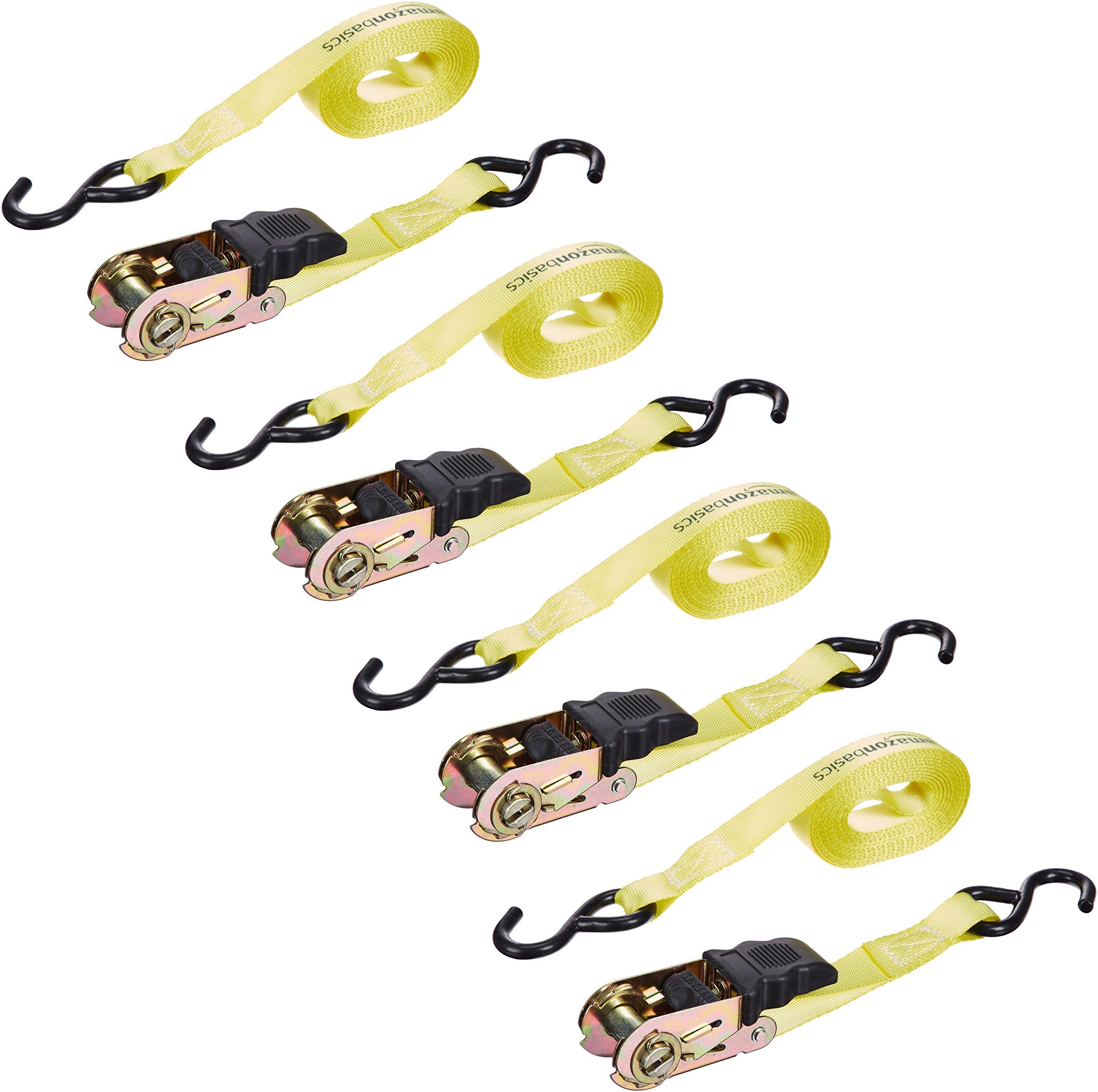AmazonBasics Ratchet Strap 4Pack Automotive