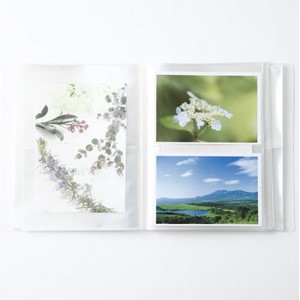 Amazon 無印良品 ポリプロピレンフォト ハガキホルダー 2段 2l対応 2段 264ポケット 両面タイプ クリアホルダー 文房具 オフィス用品