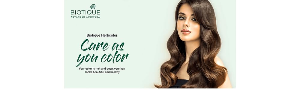 「vion」BIOTIQUE HERBCOLOR 4N（ブラウン）4箱 Biotique Bio Herbcolor Conditioning Hair Color, 50g + 110ml