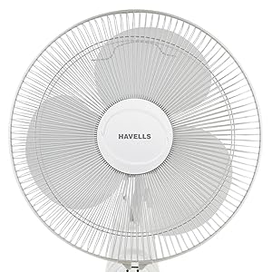 havells wall fan platina remote 400mm (white)
