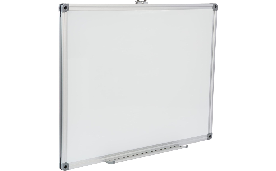 Maxi single sided whiteboard/dry erase board 45x60 cms with