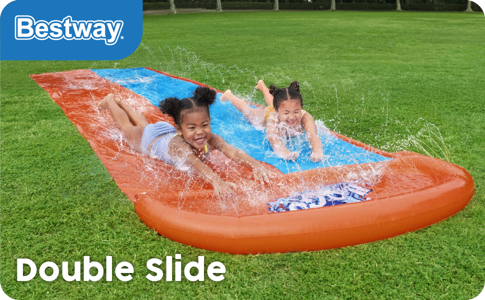 Bestway H2OGO Double Water Slide 4.88 m Amazon.ae Toys