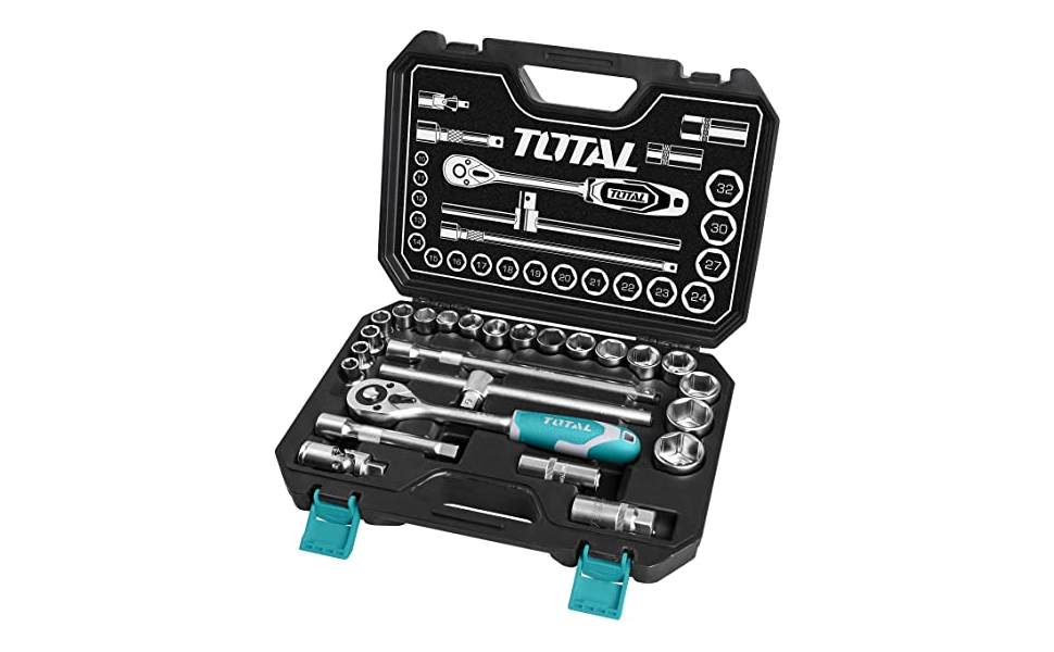TOTAL TOOLS socket set 25 Pcs 1/2inch 1032mm THT121251