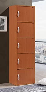 Amazon｜Hodedah 本棚 チェリー 4段 【日本正規輸入品】｜本棚