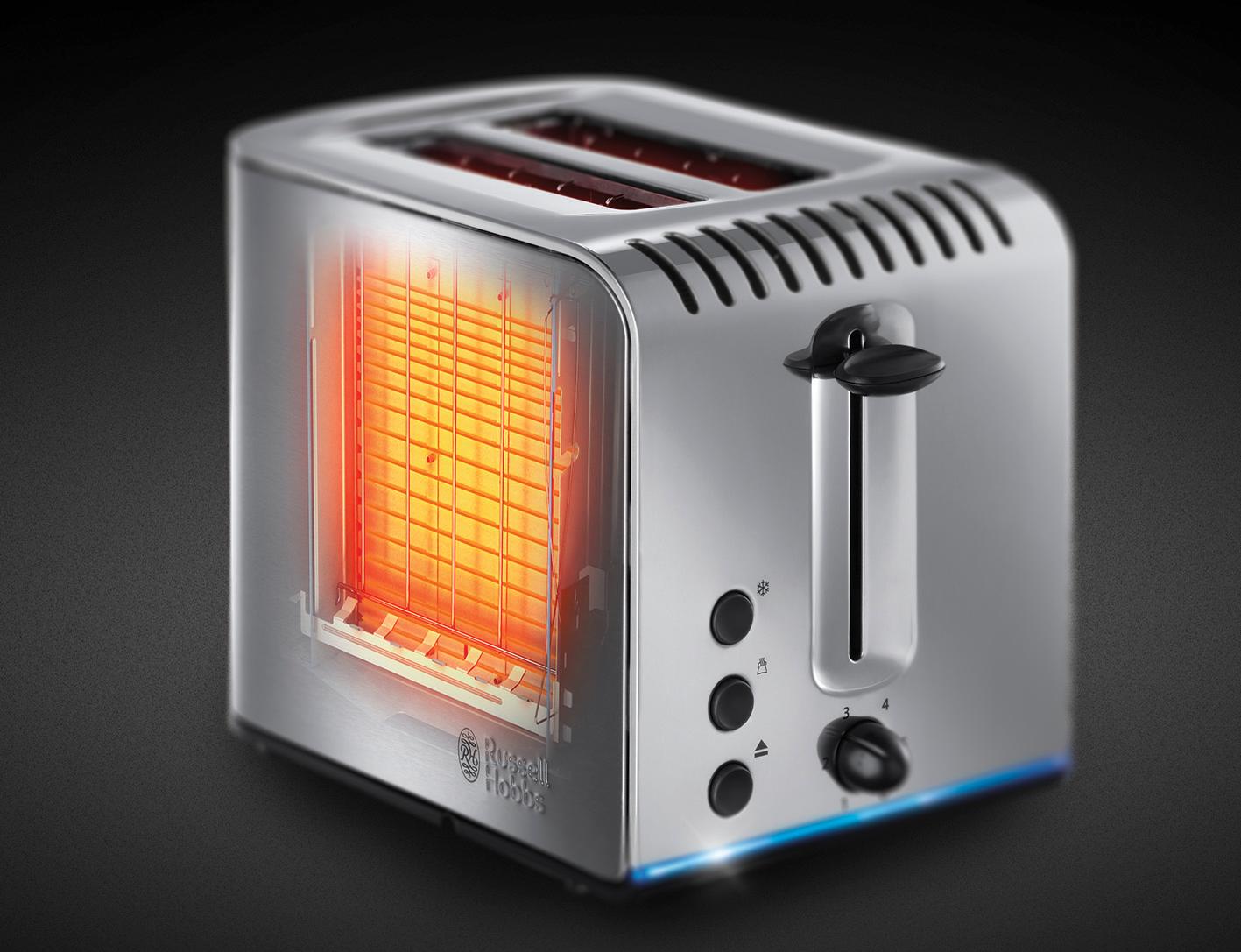 Russell Hobbs Buckingham 2Slice Toaster 20740 Brushed Stainless