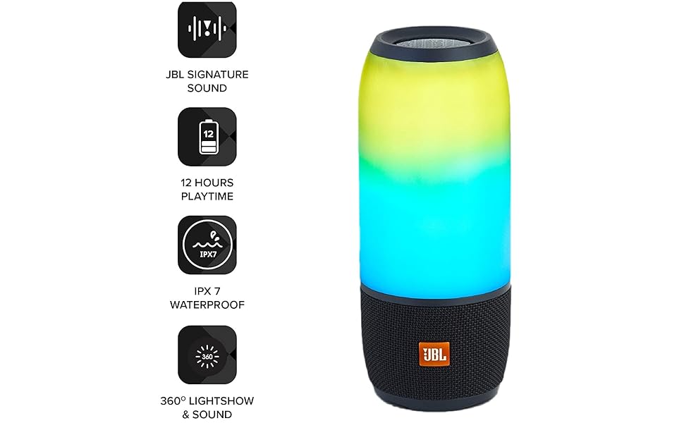 JBL JBLPULSE3BLKJN PULSE3 ブラック 新品 Jbl Parlante Pulse 3 Bluetooth - Preto | MercadoLivre