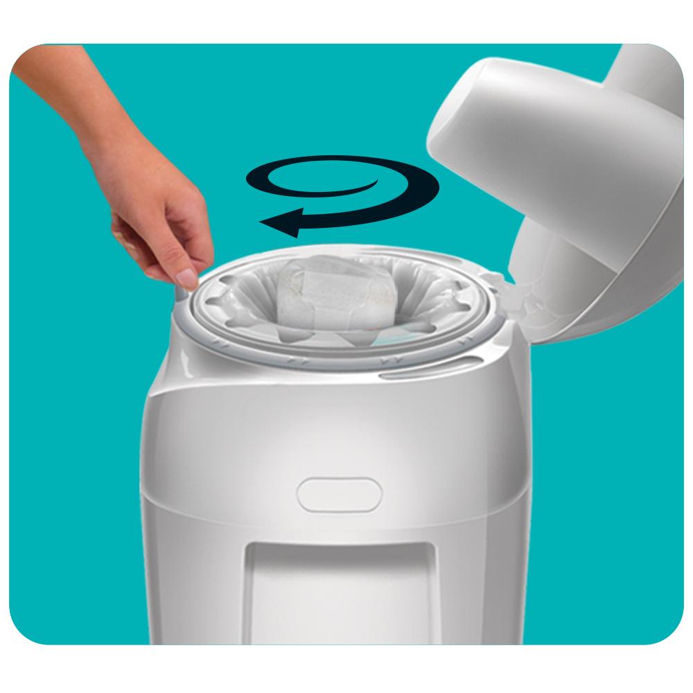 Tommee Tippee Sangenic Tec Nappy Disposal Tub (White) Amazon.co.uk Baby