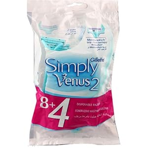 Set of 12 Pieces Simply Venus Razors