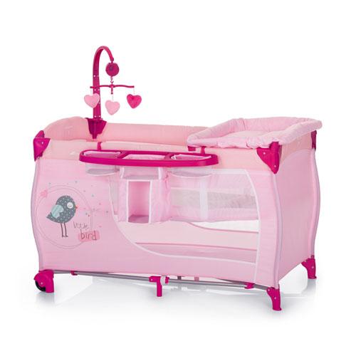 Hauck Babycenter, Folding Travel Cot from Birth to 15 kg, with