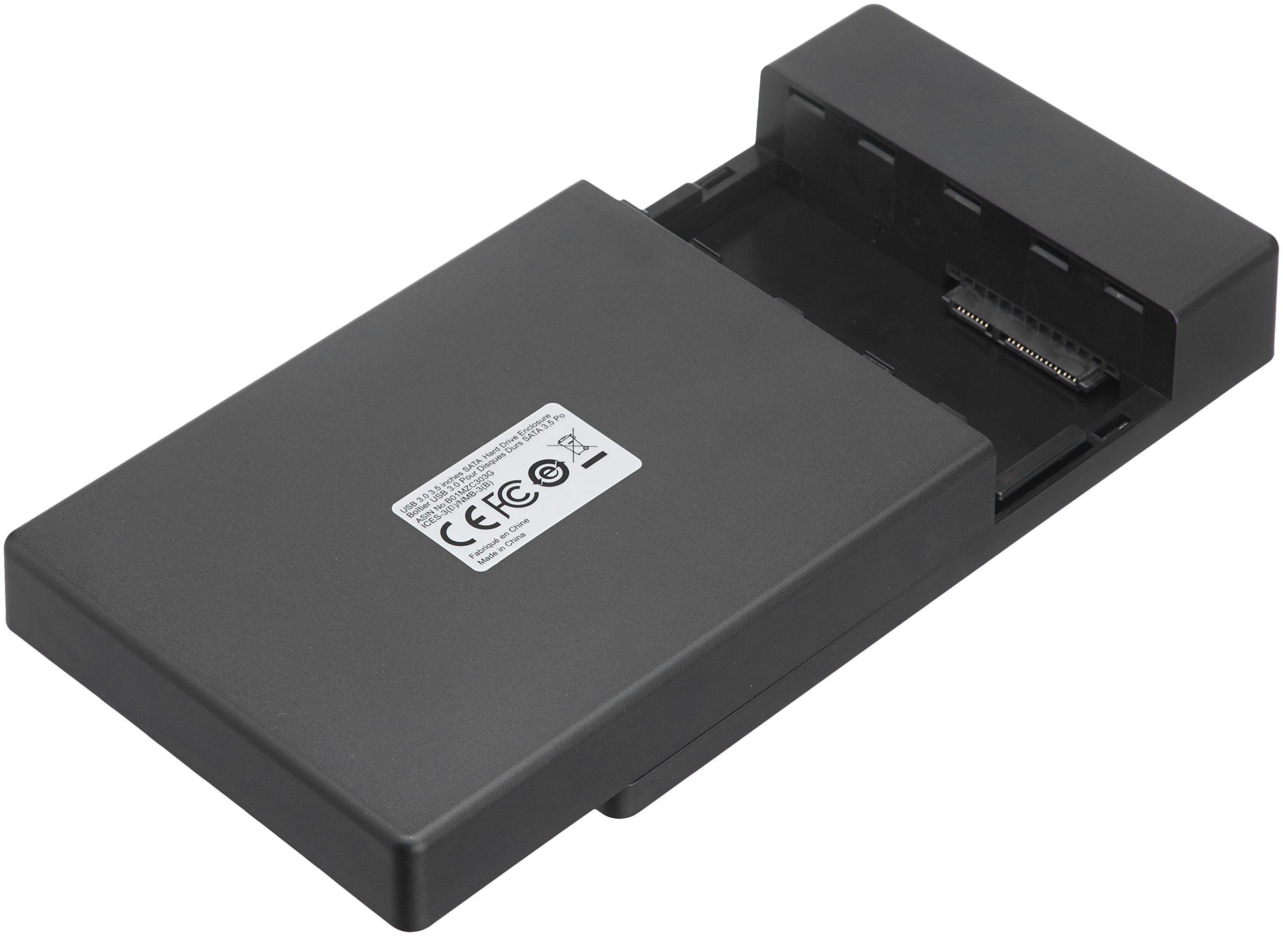 AmazonBasics 3.5inches SATA HDD Hard Drive Enclosure USB 3.0 Computers & Accessories