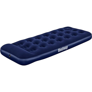 Bestway Matelas Gonflable 1 Place avec Pompe à Pied Intégrée 1,85 m X 76 cm  X 28 cm