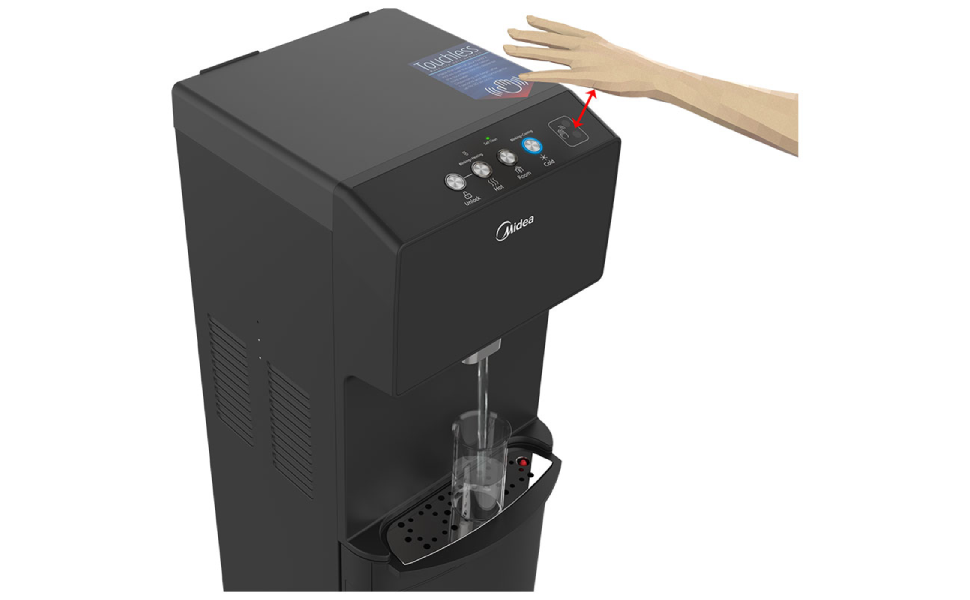 Midea Water Dispenser, Bottom Loading, Hot Cold And Ambient Temperature
