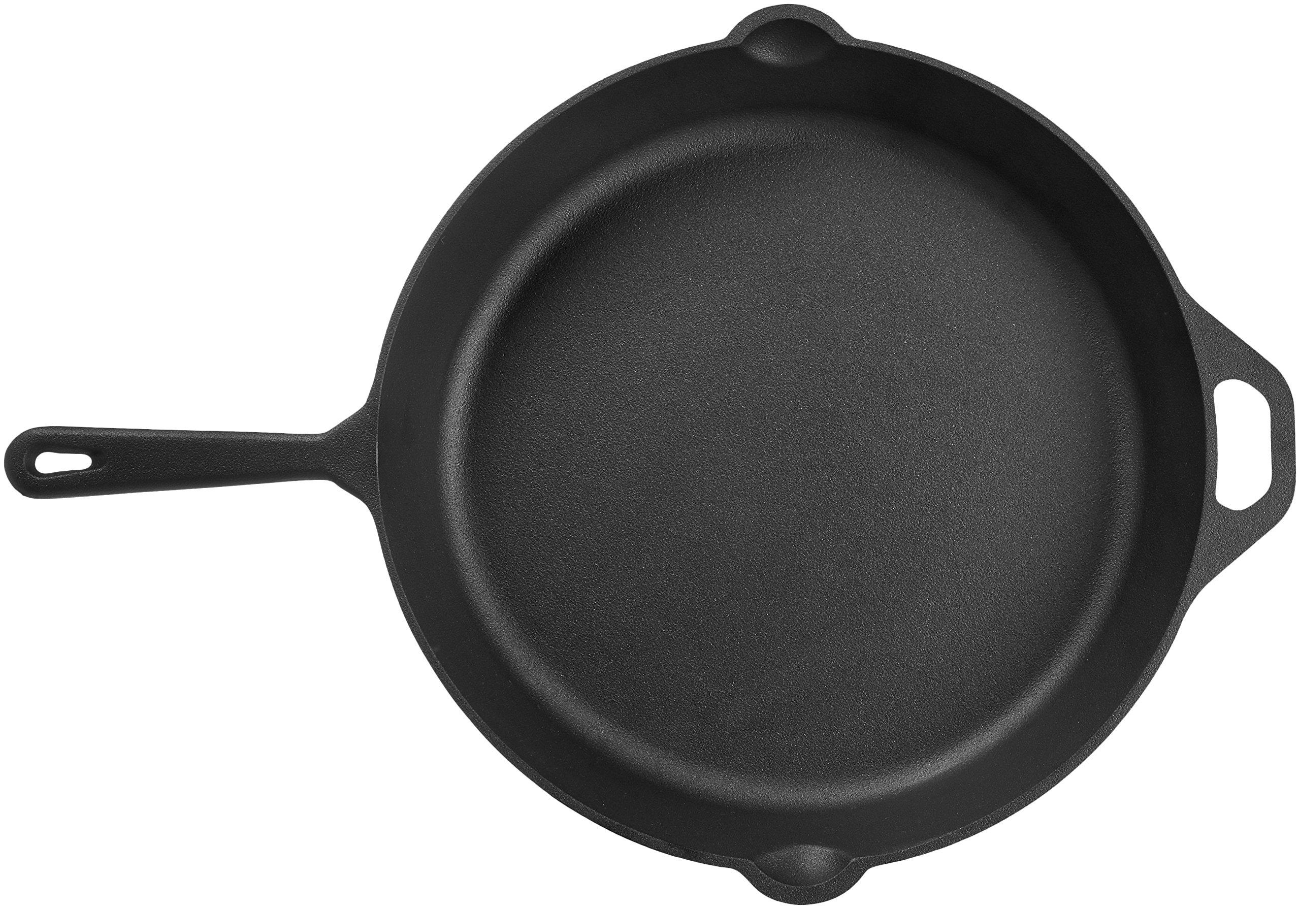 AmazonBasics PreSeasoned Cast Iron Skillet Pan, 15 Inch Amazon.ca Home & Kitchen
